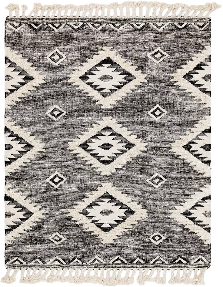 Detail image of 6' 1 x 9' Hand Woven Arizona Wool Rug