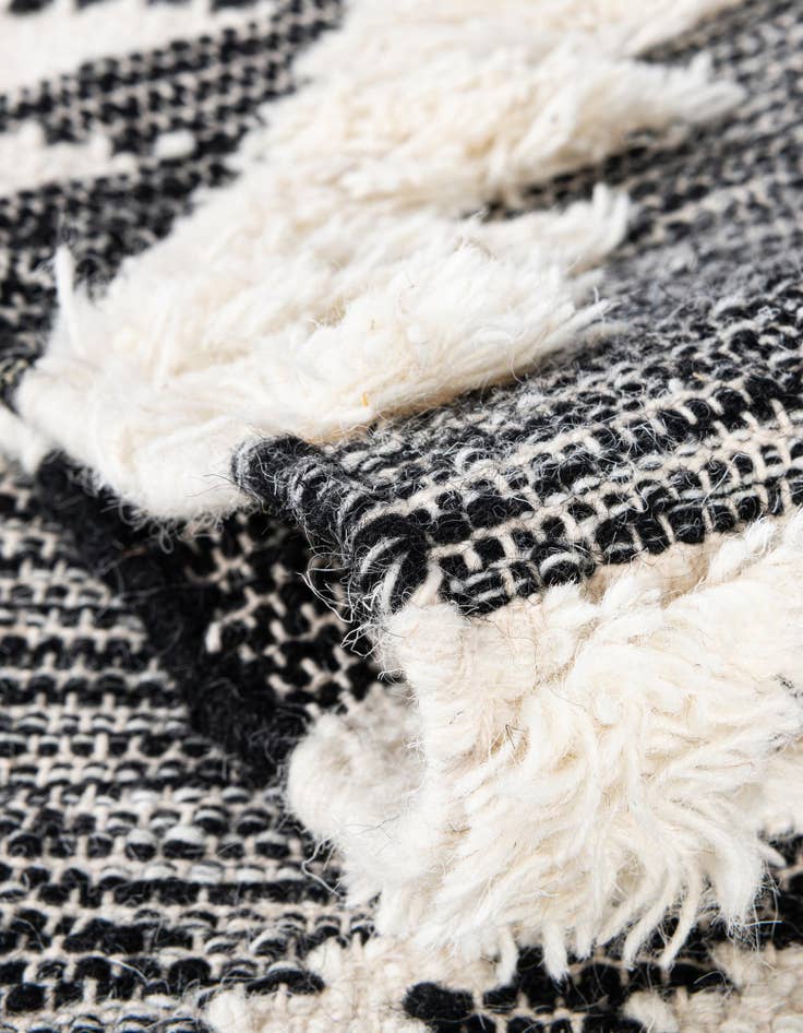 Detail image of Custom Charcoal Hand Woven Arizona Wool Rug