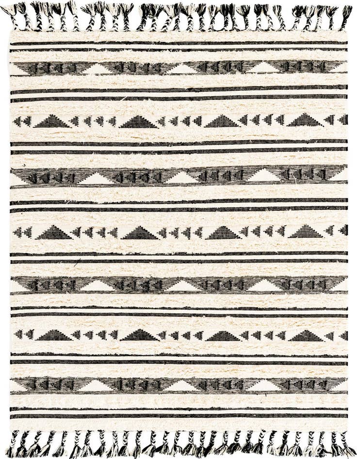 Detail image of 6' 1 x 9' Hand Woven Arizona Wool Rug