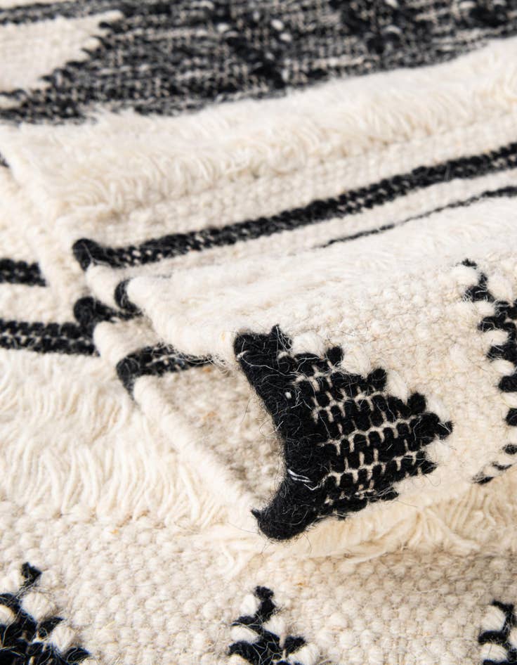 Detail image of Custom Charcoal Hand Woven Arizona Wool Rug