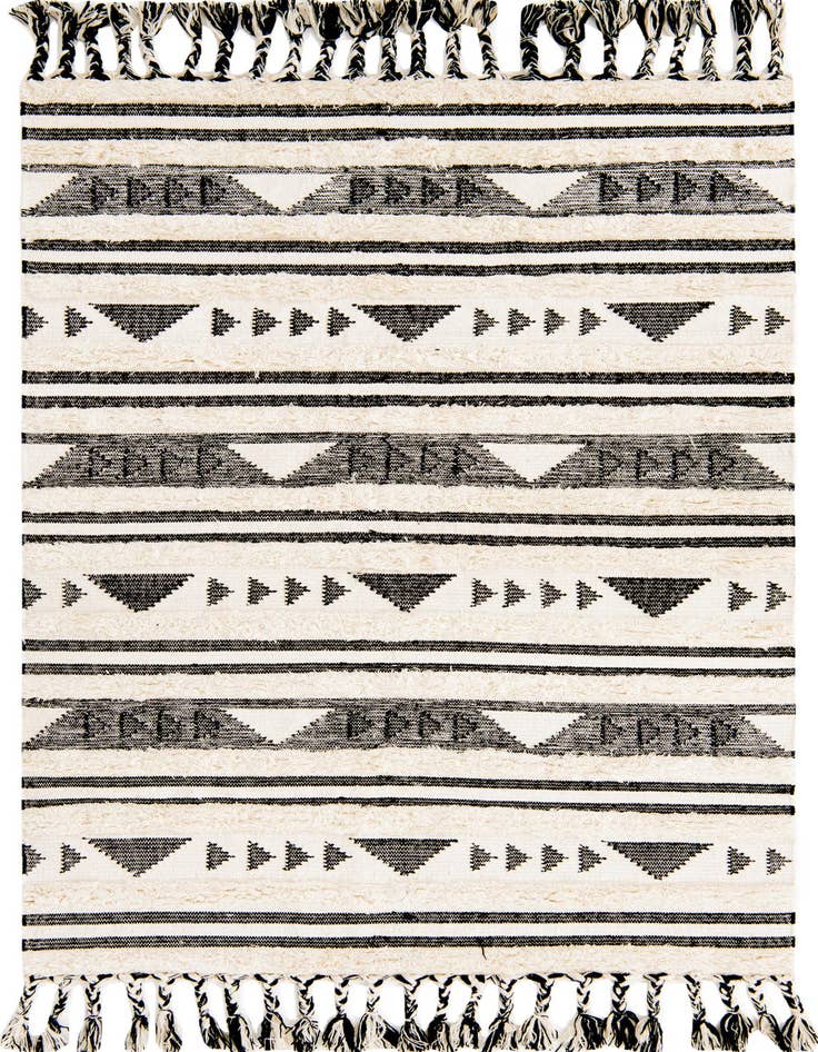 Detail image of 5' 1 x 8' Hand Woven Arizona Wool Rug