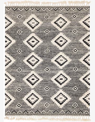 Charcoal Hand Woven Arizona Wool Rug
