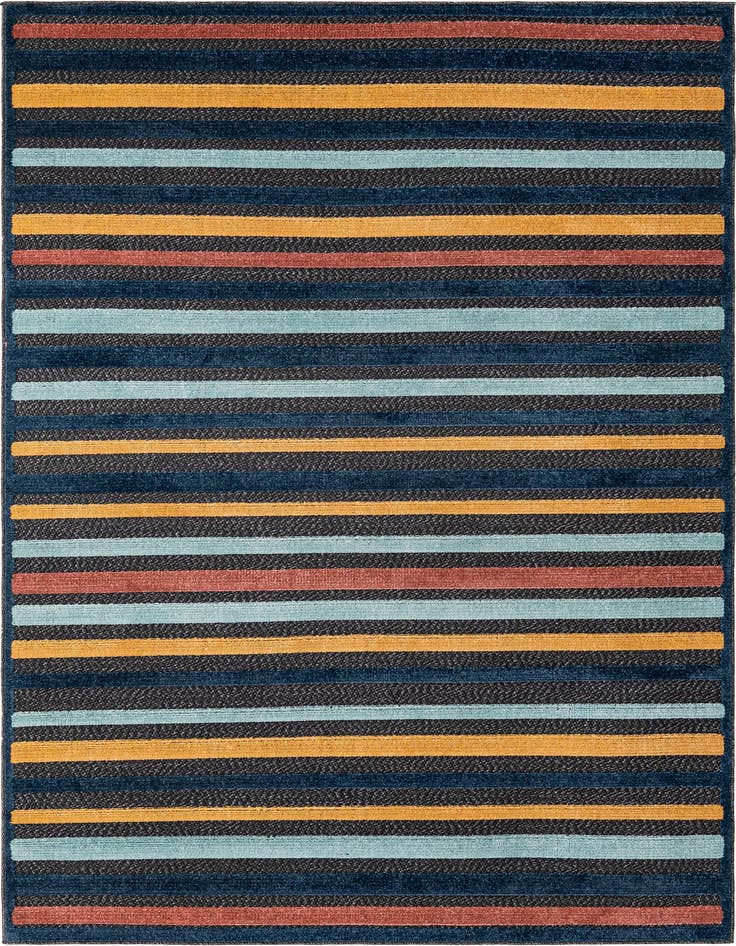 Detail image of 5' 3 x 8' Easy-Clean Belize Indoor / Outdoor Rug