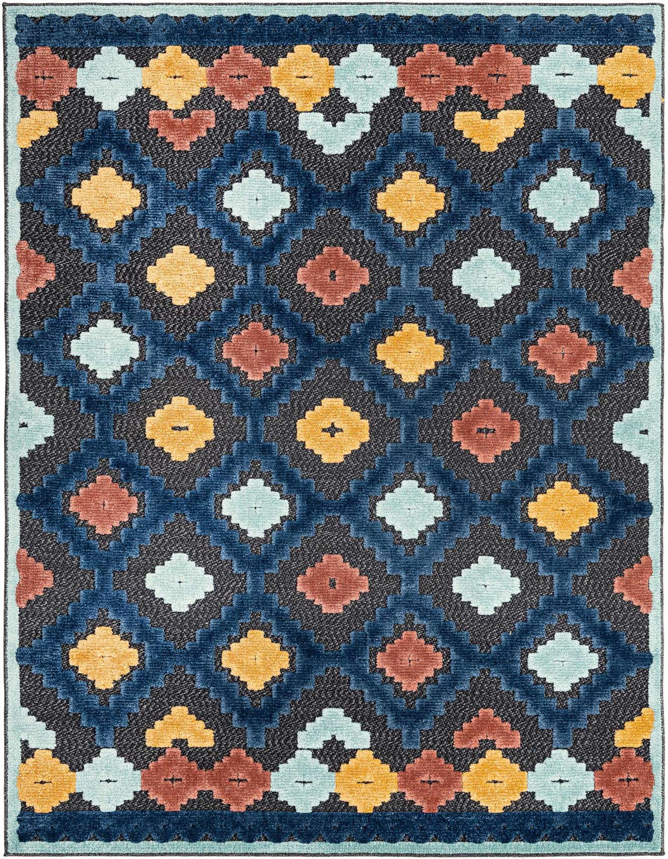 5' 3 x 8' Easy-Clean Belize Indoor / Outdoor Rug