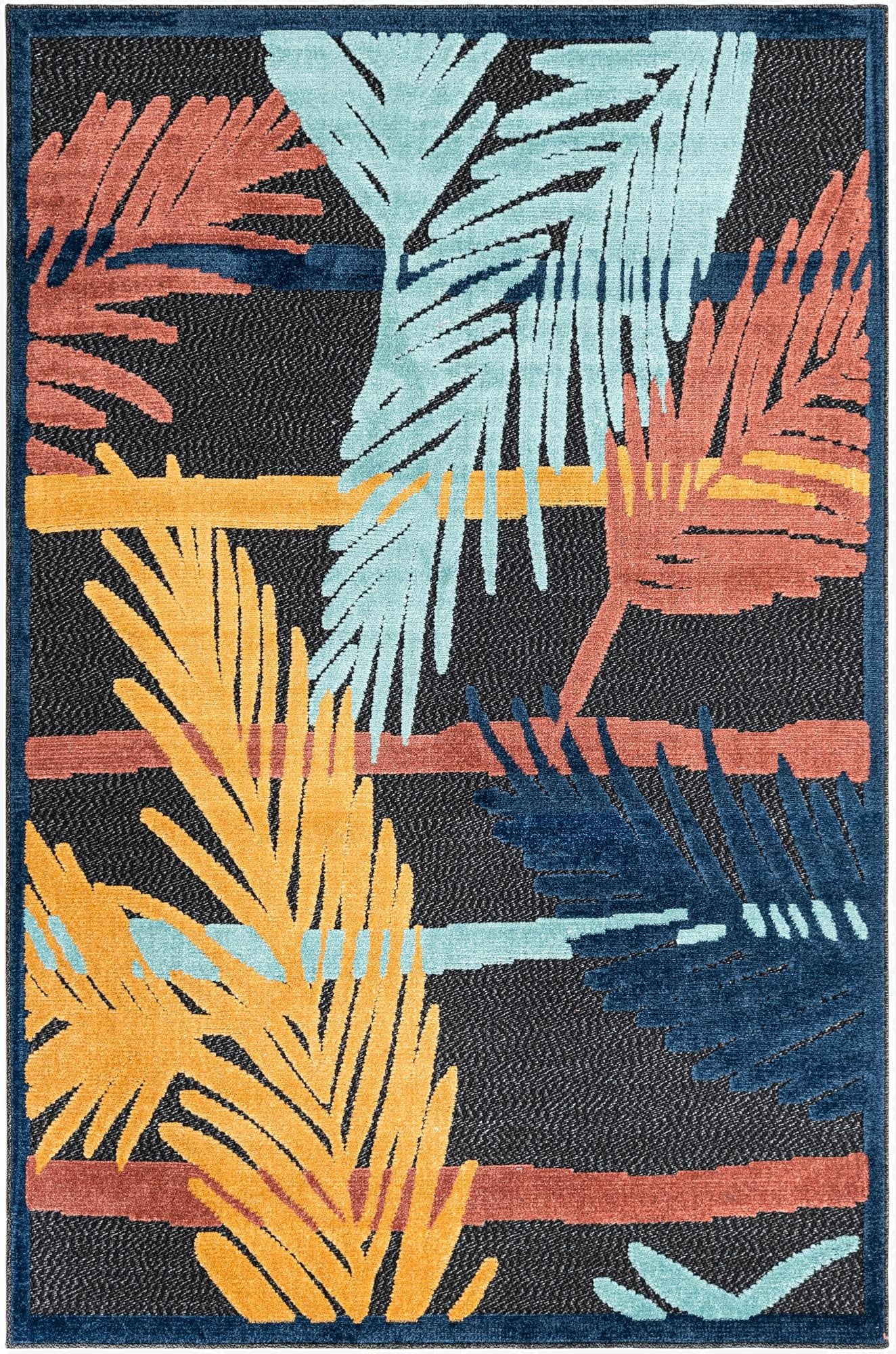 5' 3 x 8'  Washable Belize Indoor / Outdoor Rug