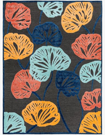 Charcoal Easy-Clean Belize Indoor / Outdoor Rug