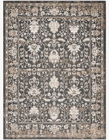 Charcoal Kamala Washable Rug