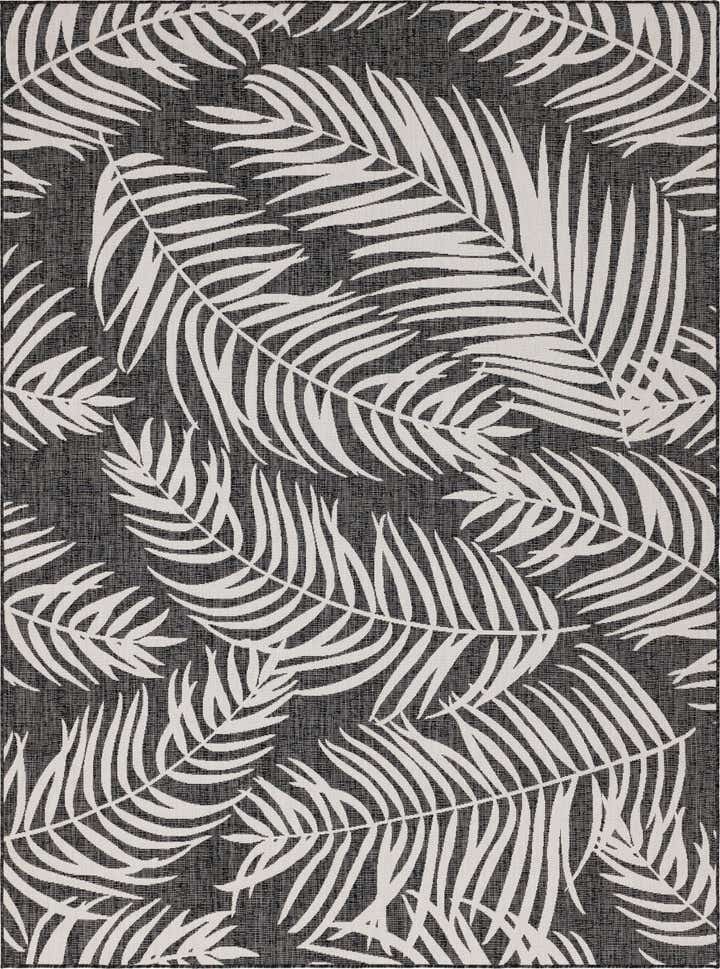 9' x 12' Easy-Clean Botanical Indoor / Outdoor Rug