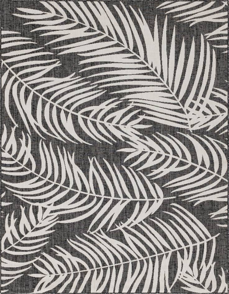 Detail image of 7' x 10' Easy-Clean Botanical Indoor / Outdoor Rug