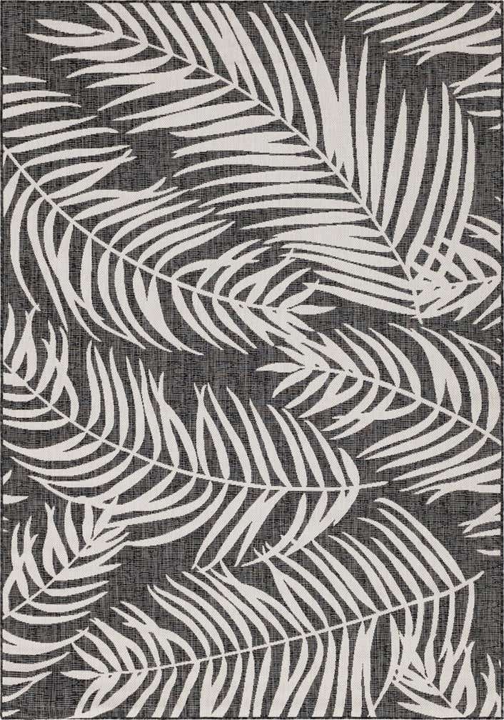 7' x 10' Easy-Clean Botanical Indoor / Outdoor Rug