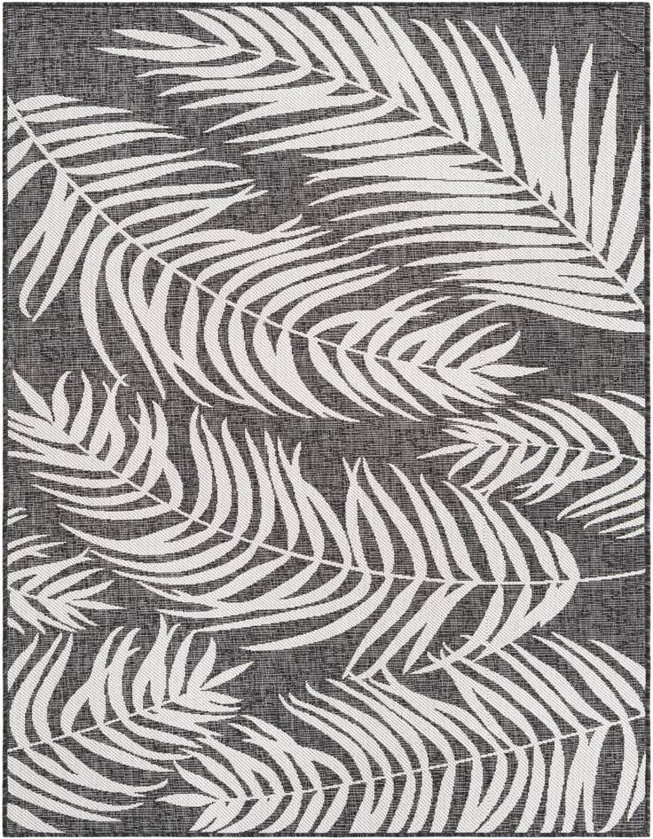 Detail image of 5' 3 x 8' Easy-Clean Botanical Indoor / Outdoor Rug