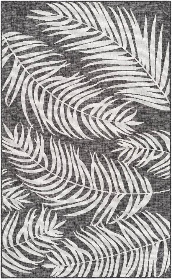 Detail image of 5' 3 x 8' Easy-Clean Botanical Indoor / Outdoor Rug