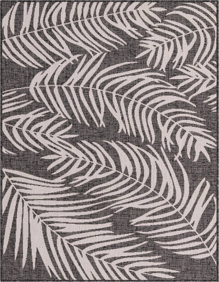 Detail image of 4' x 6' Easy-Clean Botanical Indoor / Outdoor Rug