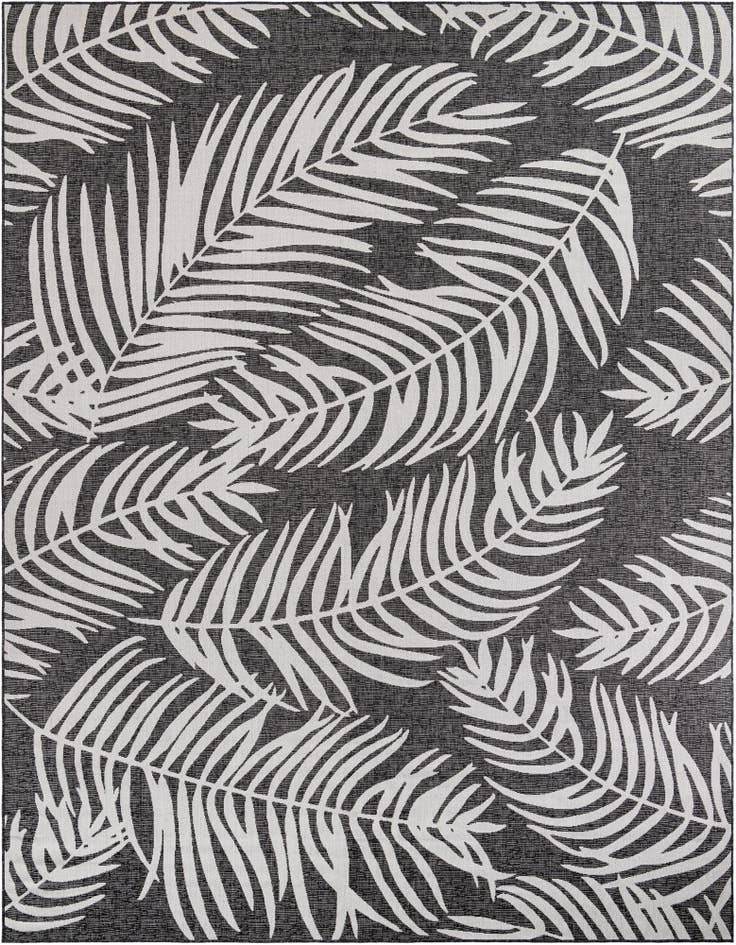 Detail image of 10' x 13' Easy-Clean Botanical Indoor / Outdoor Rug