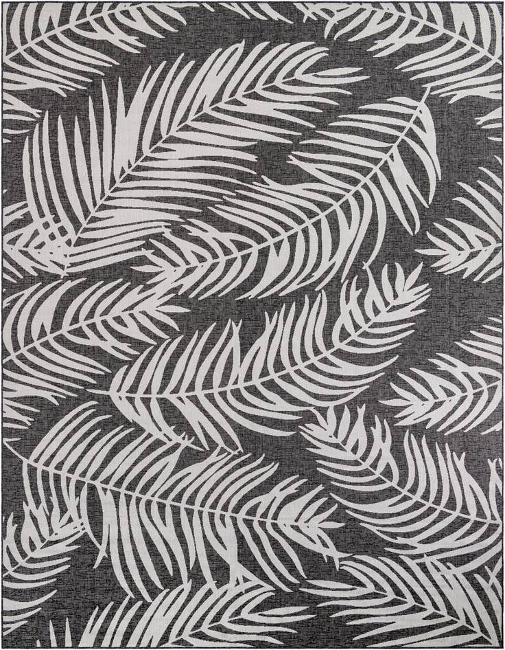 Detail image of 10' x 14' Easy-Clean Botanical Indoor / Outdoor Rug