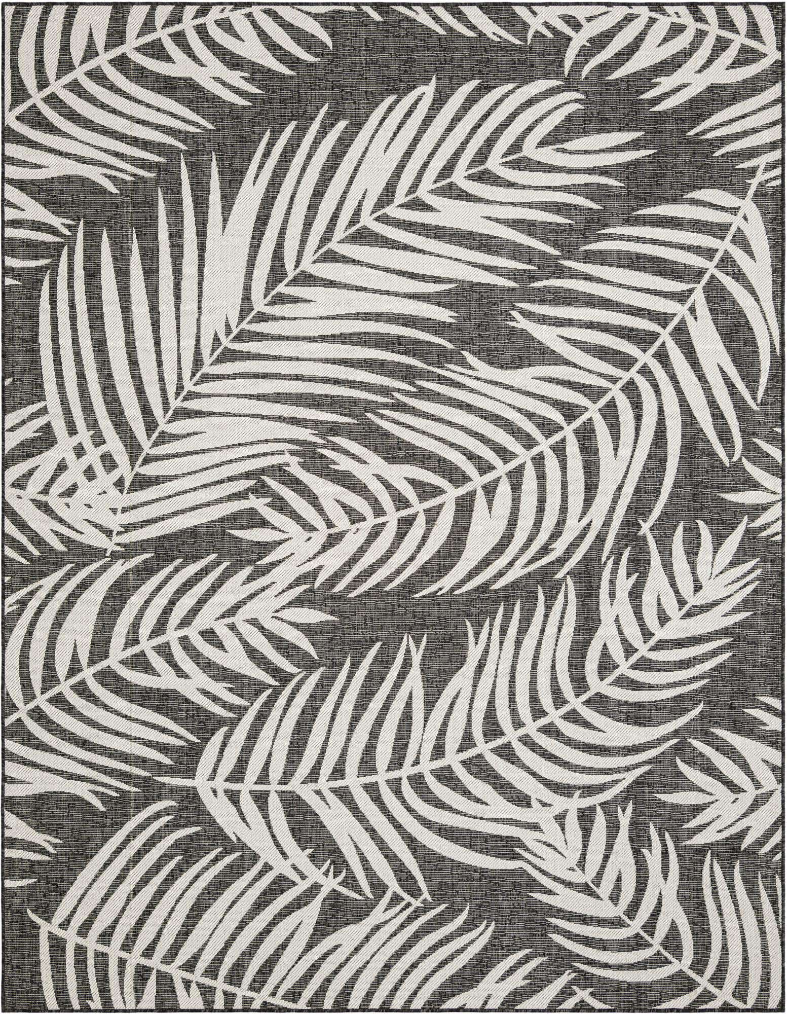 7' 10 x 10' Easy-Clean Botanical Indoor / Outdoor Rug