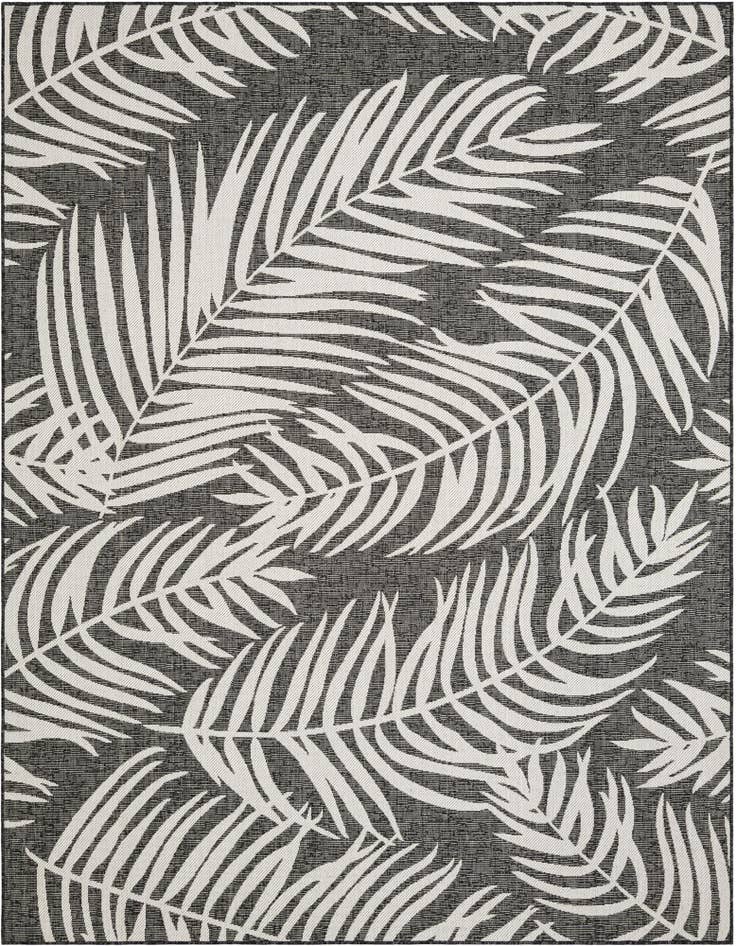 Detail image of 7' 10 x 10' Easy-Clean Botanical Indoor / Outdoor Rug