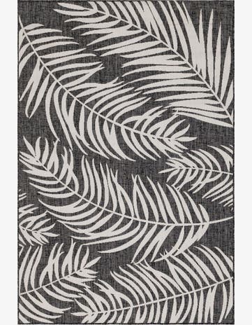 6' x 9' Easy-Clean Botanical Indoor / Outdoor Rug