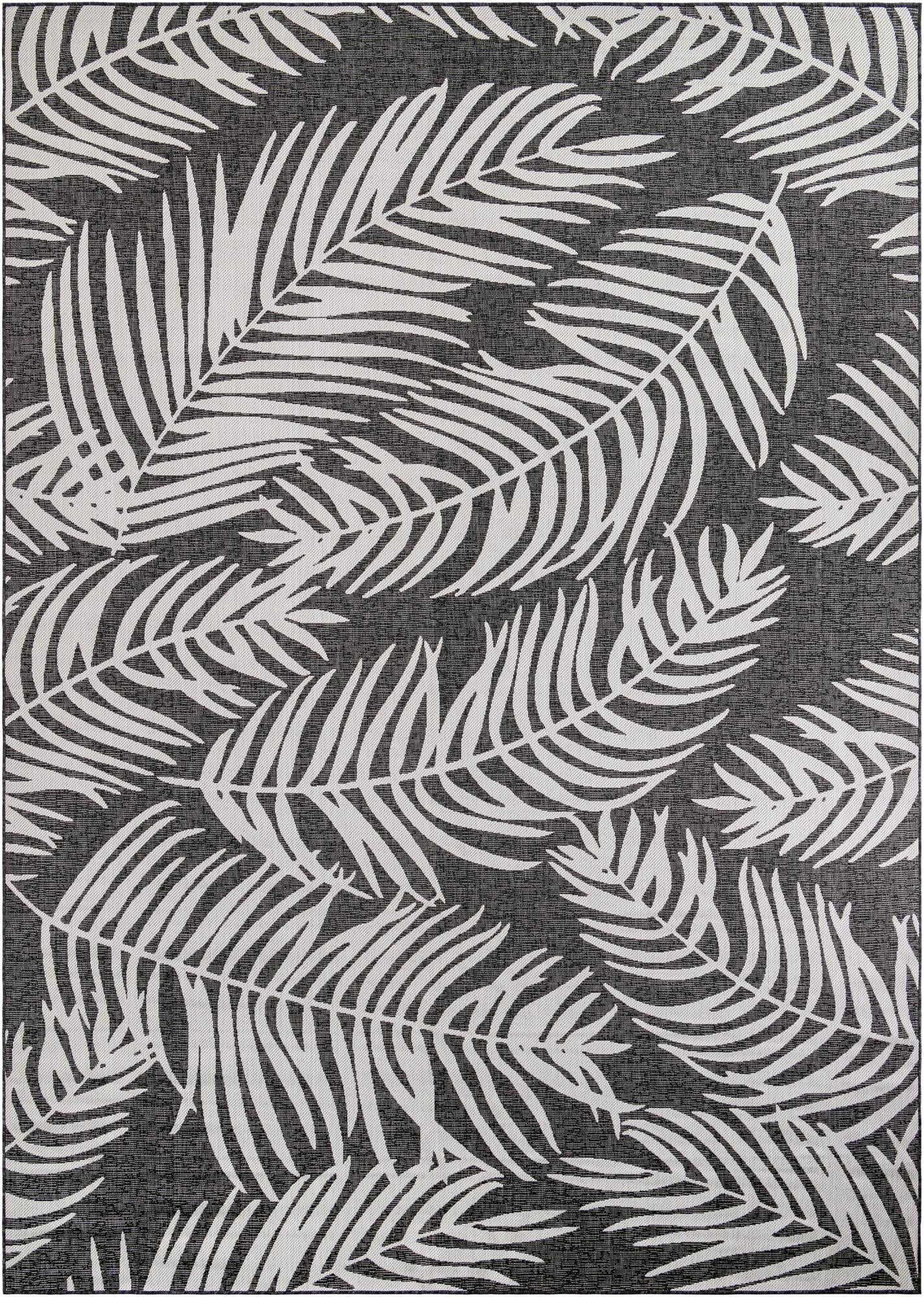 10' x 14'  Washable Botanical Indoor / Outdoor Rug