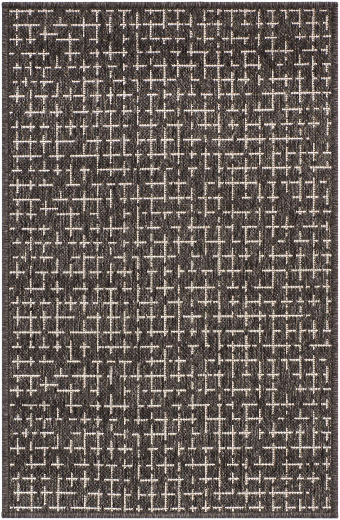 2' x 3' Easy-Clean Checkered Indoor / Outdoor Rug