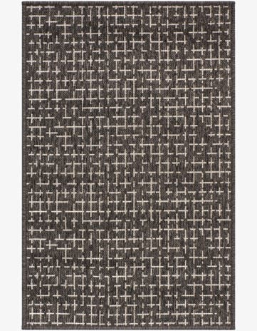 2' x 3' Easy-Clean Checkered Indoor / Outdoor Rug