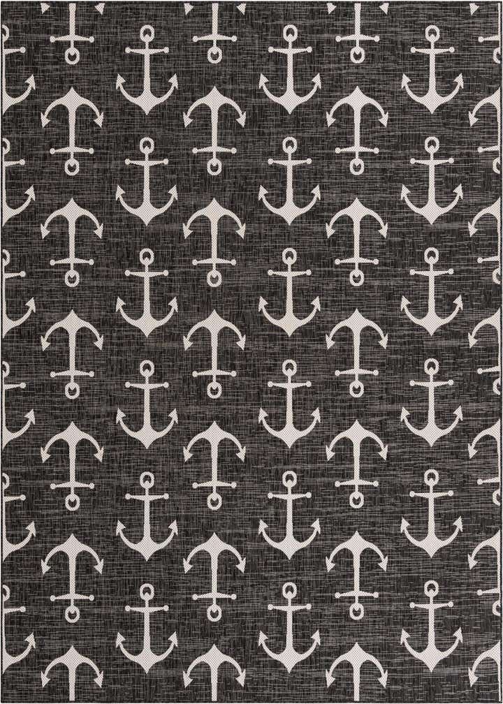 9' x 12' Easy-Clean Coastal Indoor / Outdoor Rug