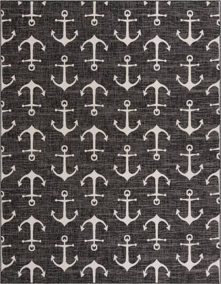 Detail image of 9' x 12' Easy-Clean Coastal Indoor / Outdoor Rug