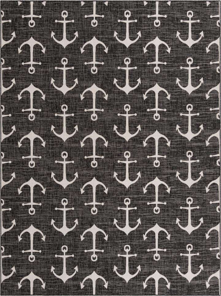 9' x 12' Easy-Clean Coastal Indoor / Outdoor Rug