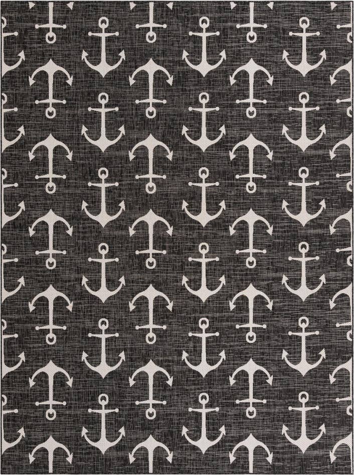 Detail image of 9' x 12' Easy-Clean Coastal Indoor / Outdoor Rug