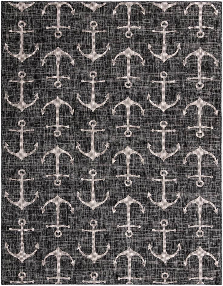 Detail image of 7' 10 x 11' Easy-Clean Coastal Indoor / Outdoor Rug