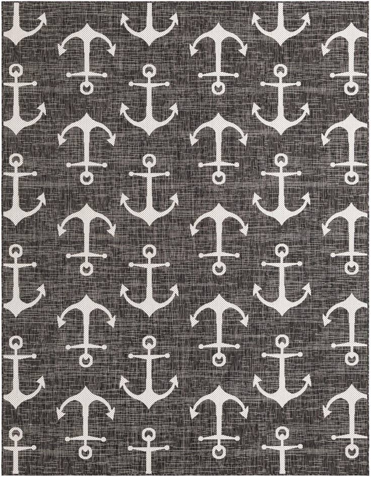 Detail image of 7' x 10' Easy-Clean Coastal Indoor / Outdoor Rug