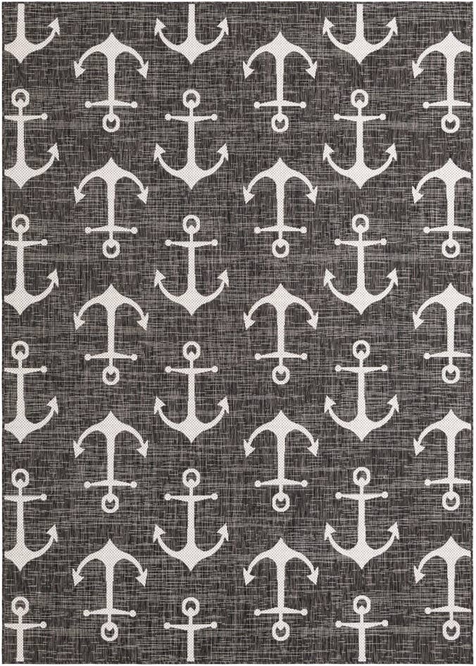 Detail image of 7' x 10' Easy-Clean Coastal Indoor / Outdoor Rug