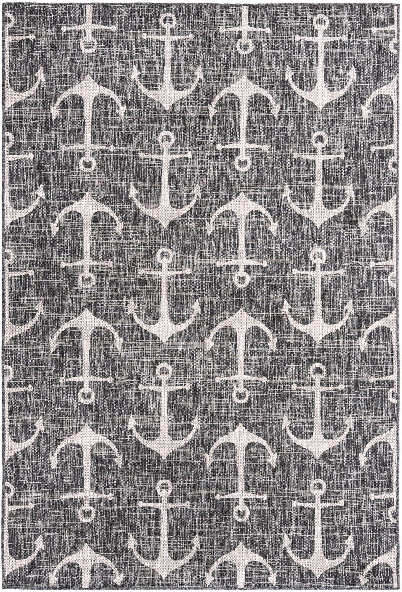 6' x 9' Easy-Clean Coastal Indoor / Outdoor Rug