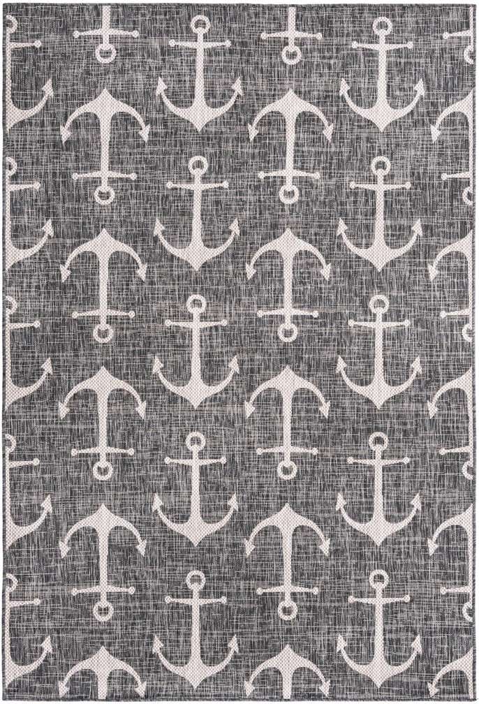 6' x 9' Easy-Clean Coastal Indoor / Outdoor Rug