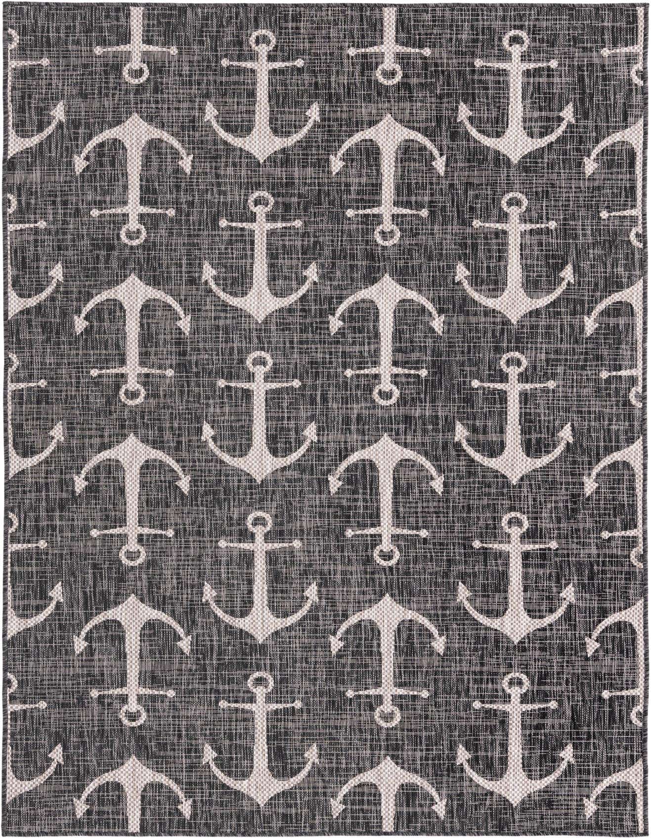 5' 3 x 8' Easy-Clean Coastal Indoor / Outdoor Rug