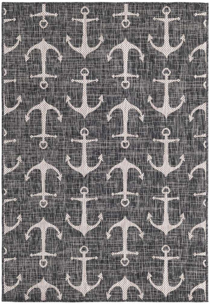 4' x 6' Easy-Clean Coastal Indoor / Outdoor Rug