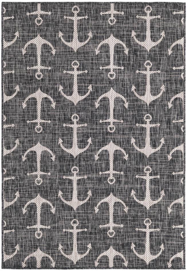 Detail image of 4' x 6' Easy-Clean Coastal Indoor / Outdoor Rug