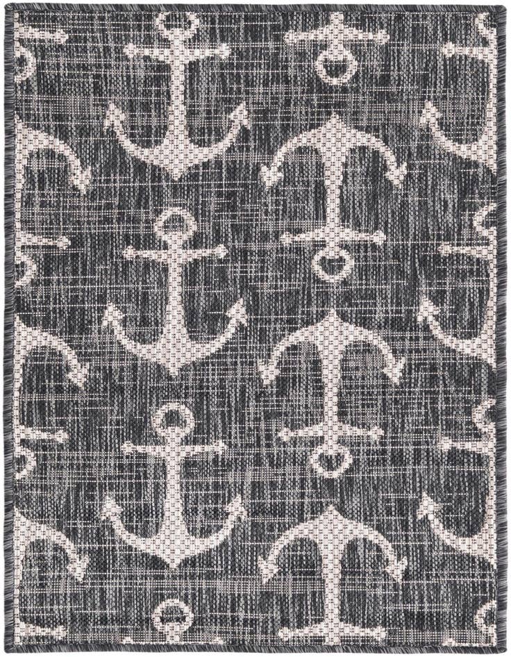 Detail image of 2' x 3' Easy-Clean Coastal Indoor / Outdoor Rug