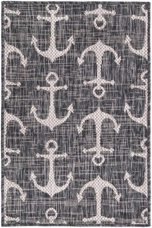 Detail image of 2' x 3' Easy-Clean Coastal Indoor / Outdoor Rug