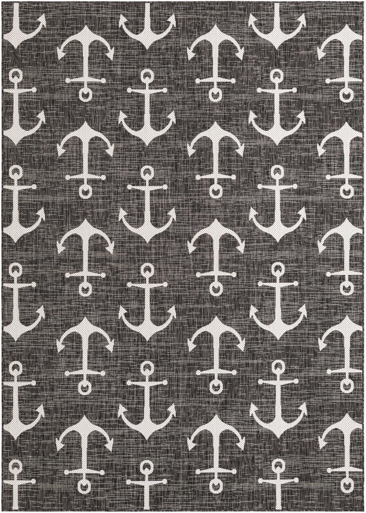 Primary image 7' x 10'  Washable Coastal Indoor / Outdoor Rug