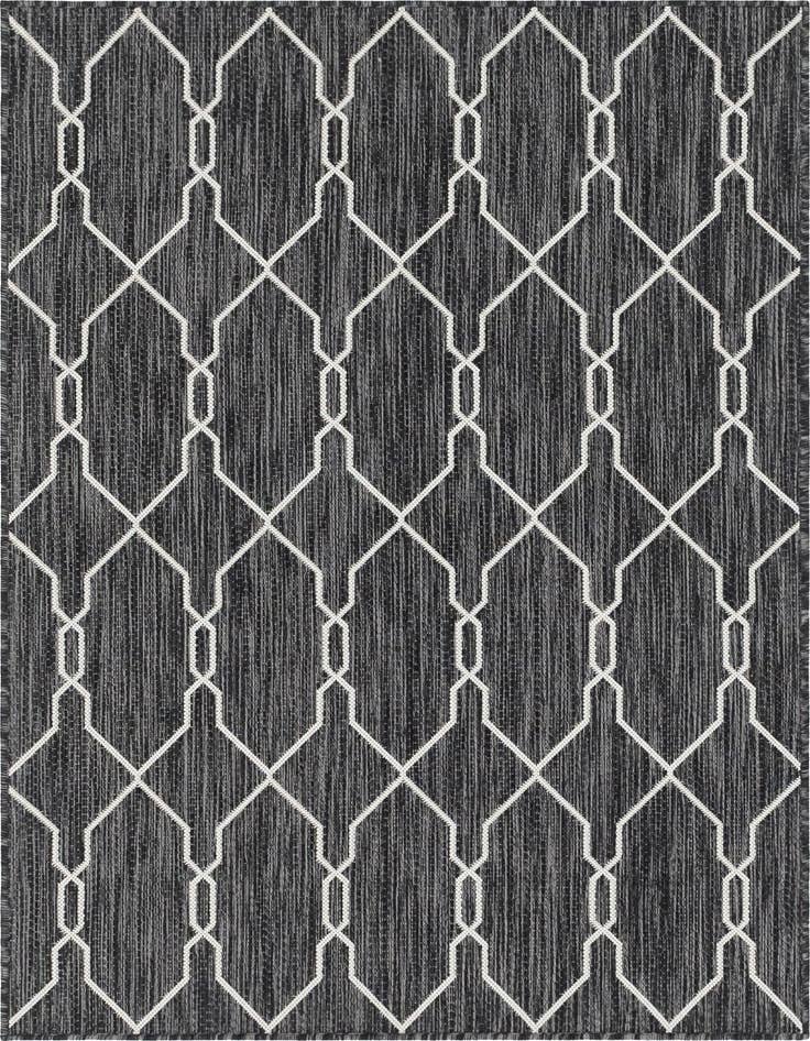 Detail image of 4' x 6' Easy-Clean Lattice Indoor / Outdoor Rug
