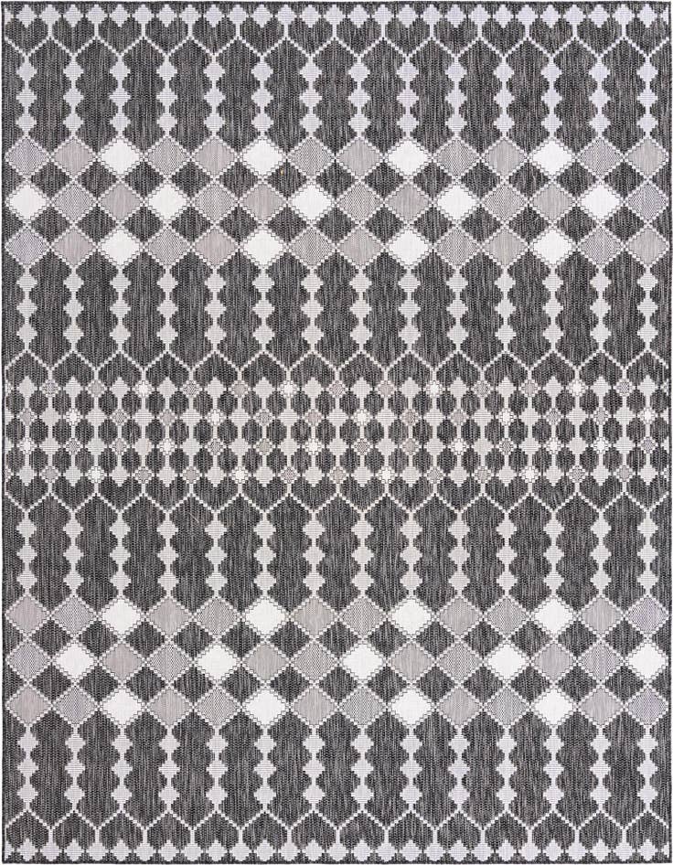 Detail image of 9' x 12' Easy-Clean Lattice Indoor / Outdoor Rug