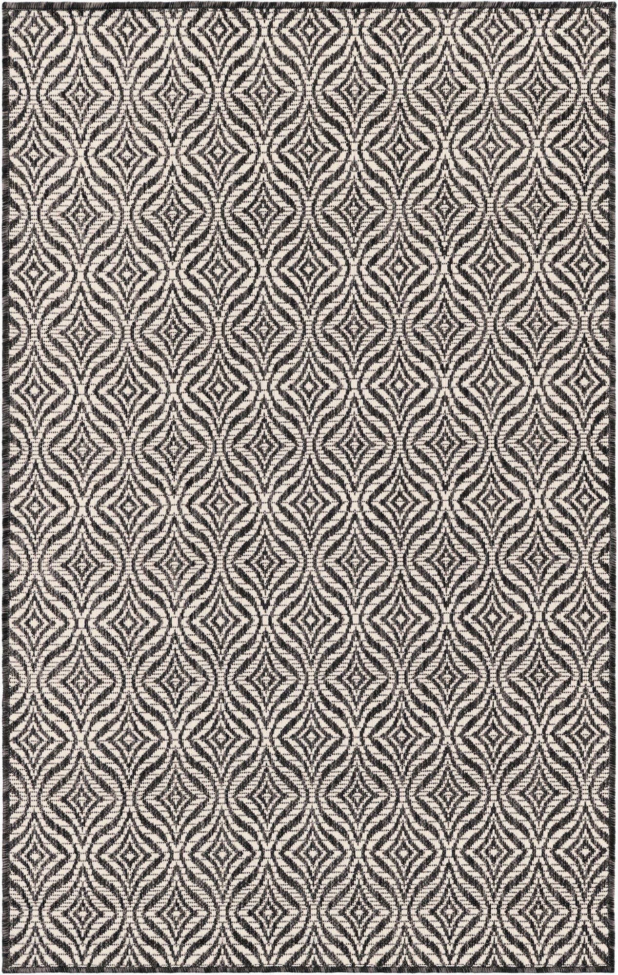 3' x 5' 3 Washable Lattice Indoor / Outdoor Rug