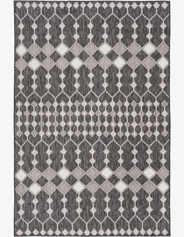 5' 3 x 8' Easy-Clean Lattice Indoor / Outdoor Rug