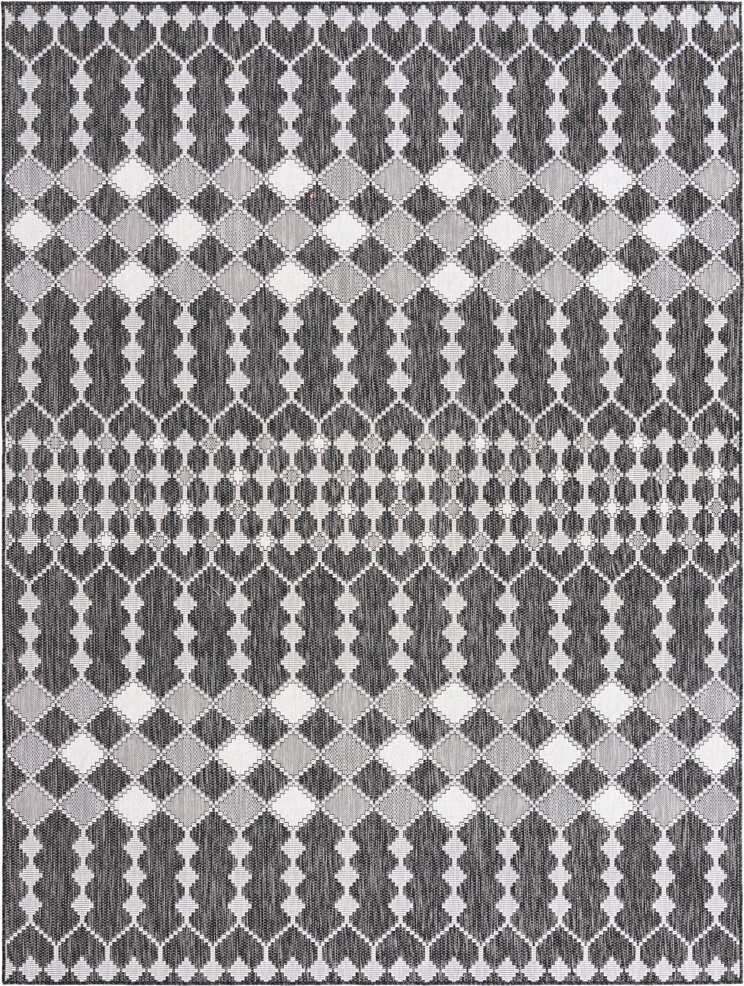 9' x 12' Washable Lattice Indoor / Outdoor Rug