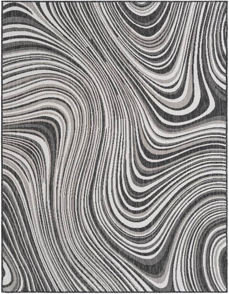 Detail image of 6' x 9' Easy-Clean Modern Indoor / Outdoor Rug