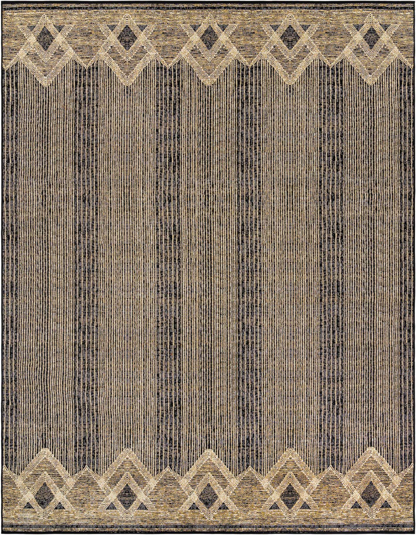 10' x 14' Easy-Clean Modern Indoor / Outdoor Rug