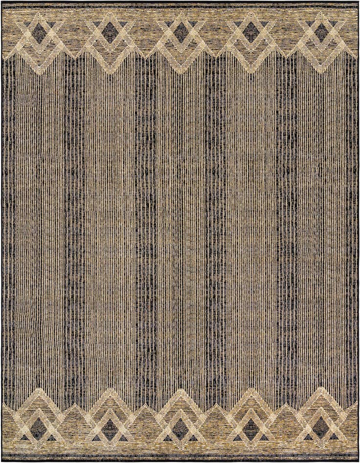 Detail image of 10' x 14' Easy-Clean Modern Indoor / Outdoor Rug