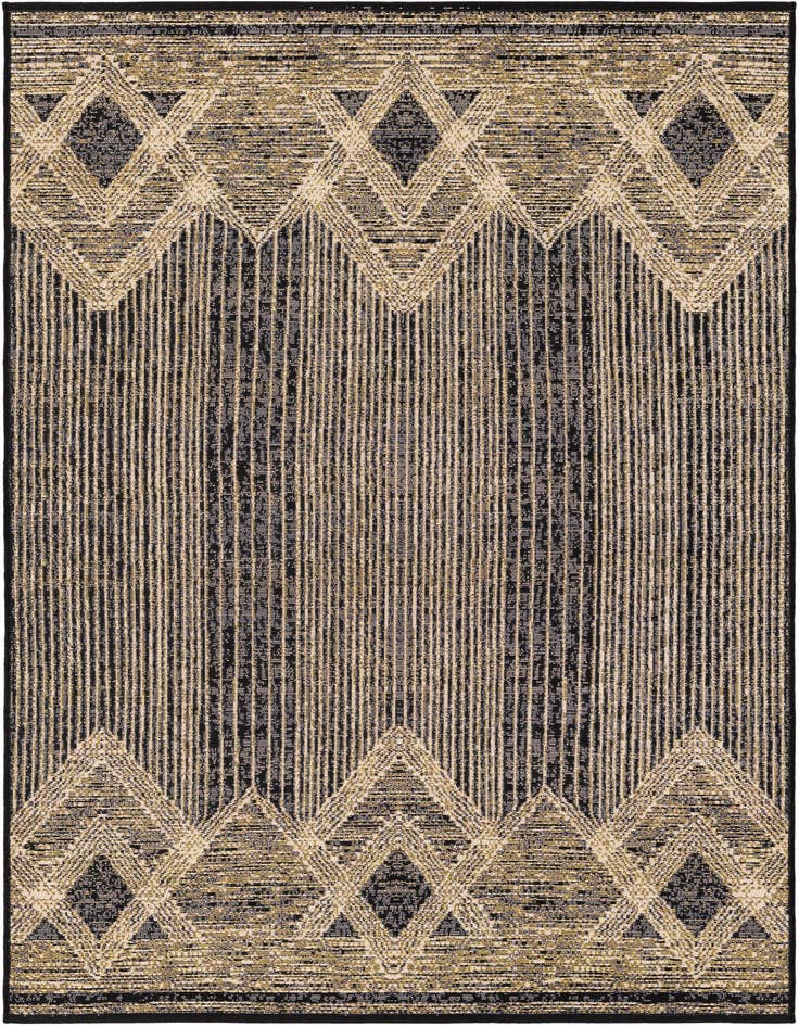 Detail image of 4' x 6' Easy-Clean Modern Indoor / Outdoor Rug
