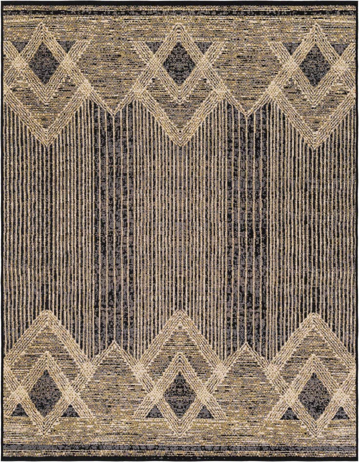 Detail image of 5' x 7' Easy-Clean Modern Indoor / Outdoor Rug